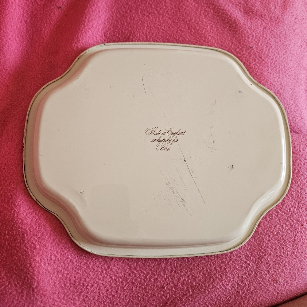 Vintage Avon vanity metal tray 12x 10 made in England, 1982 - Picture 5 of 9
